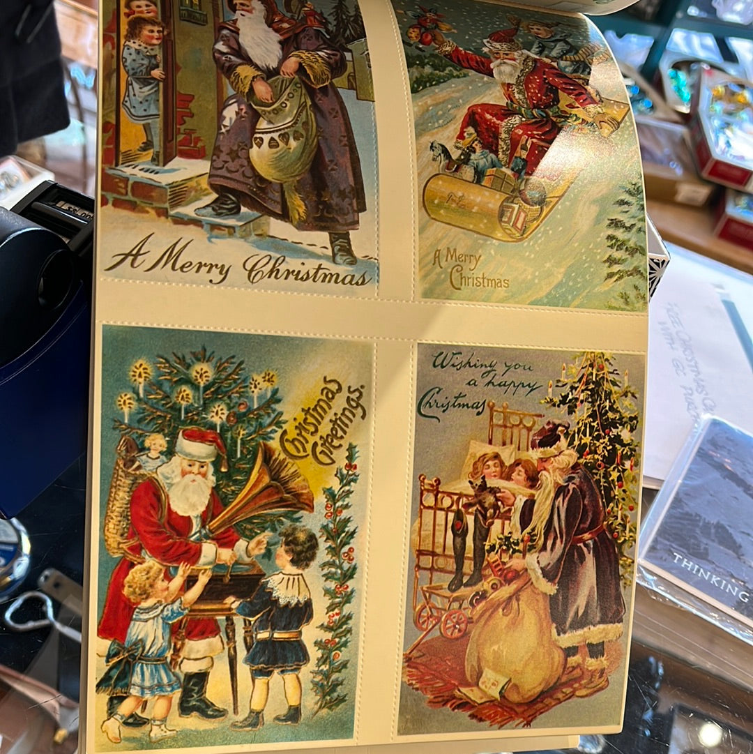 Old fashioned Santa Claus post cards