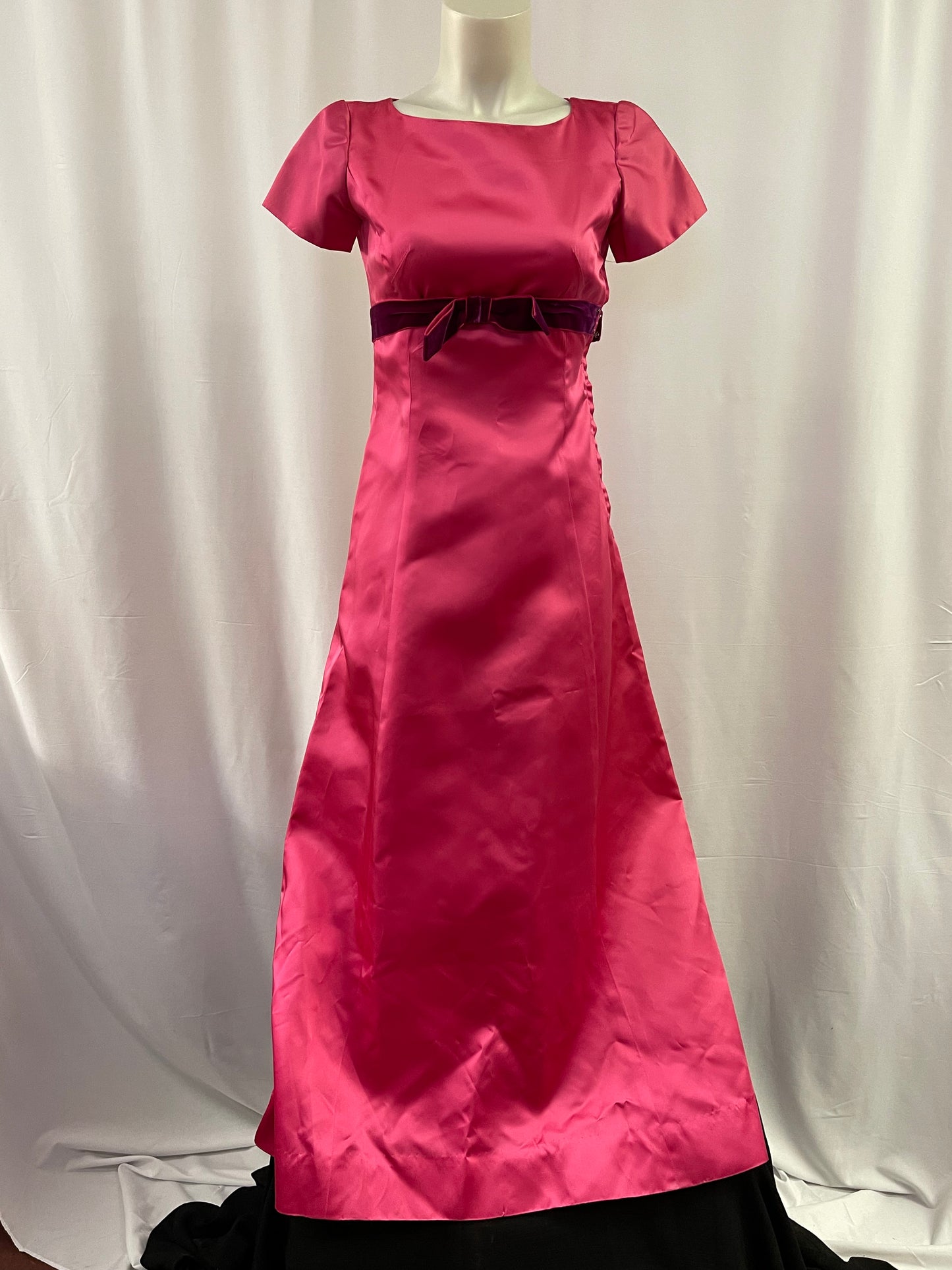 60s Hot Pink Formal Gown