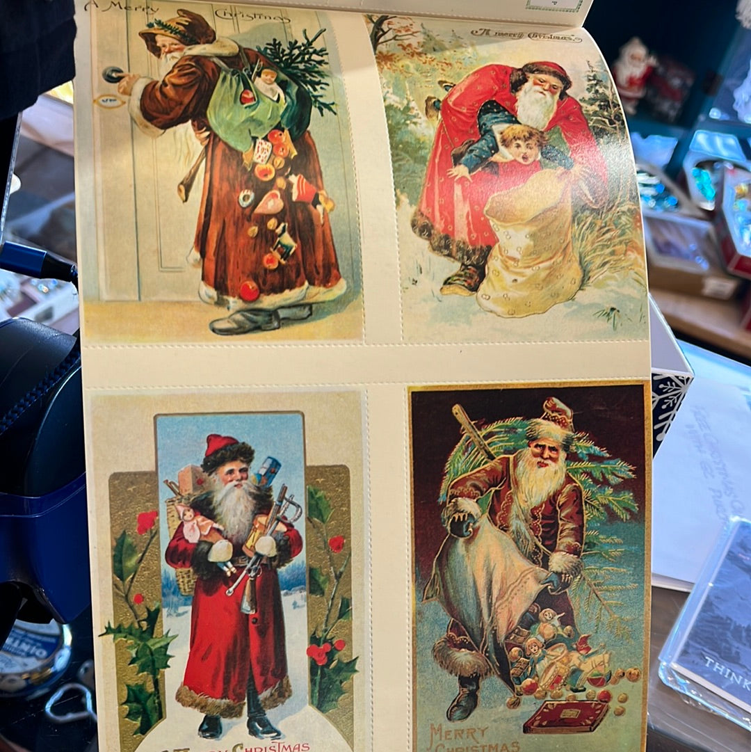Old fashioned Santa Claus post cards