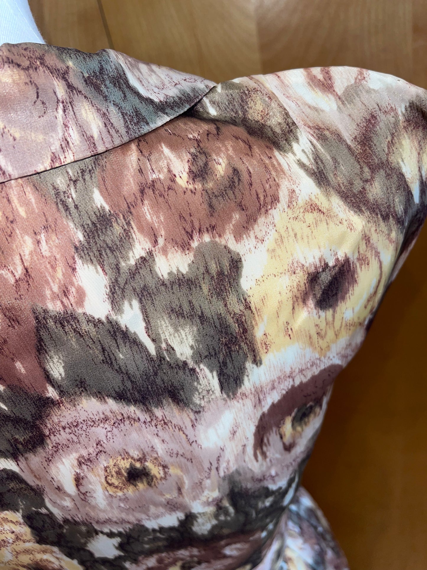 50s pleated floral dress