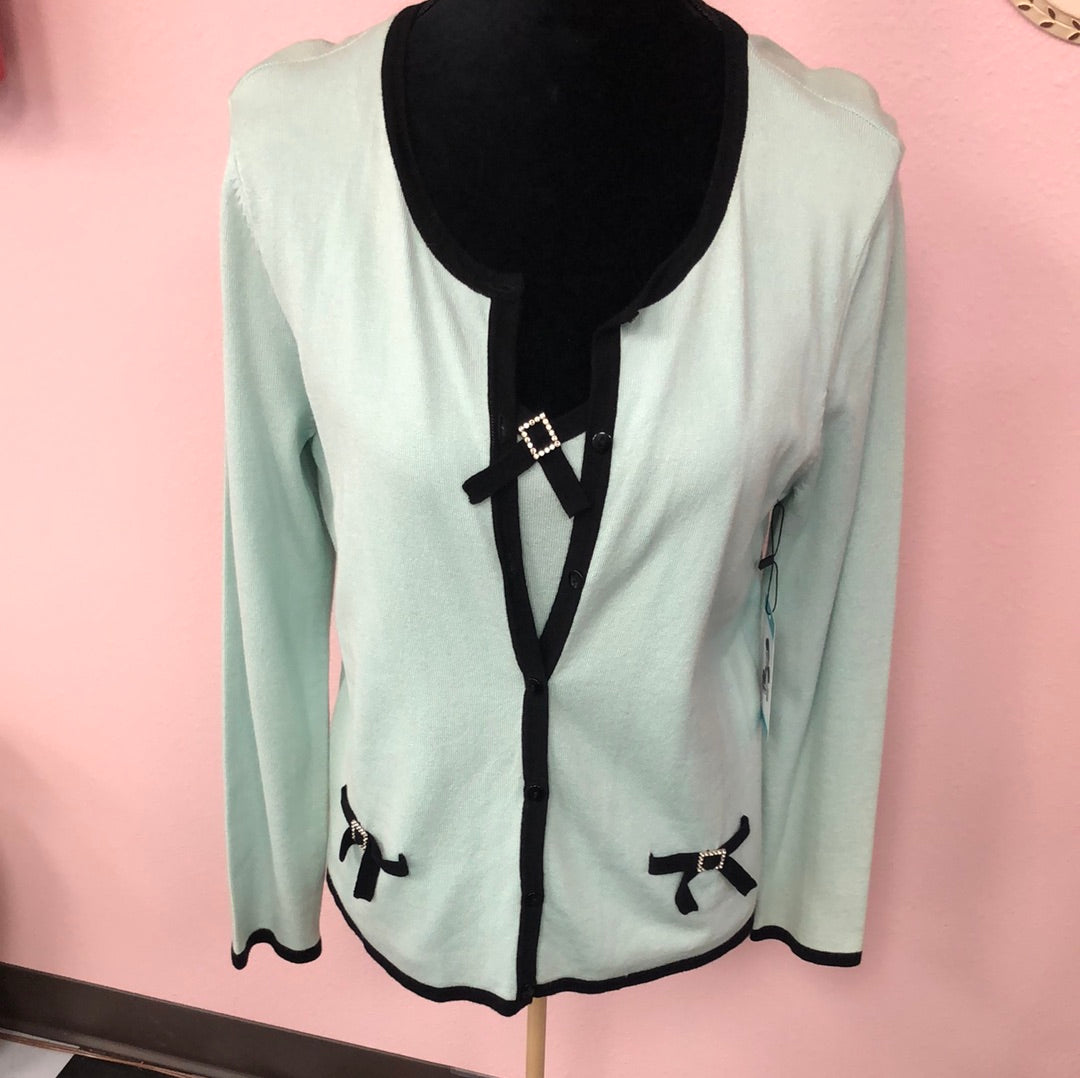 Reproduction Mint Green Cardigan