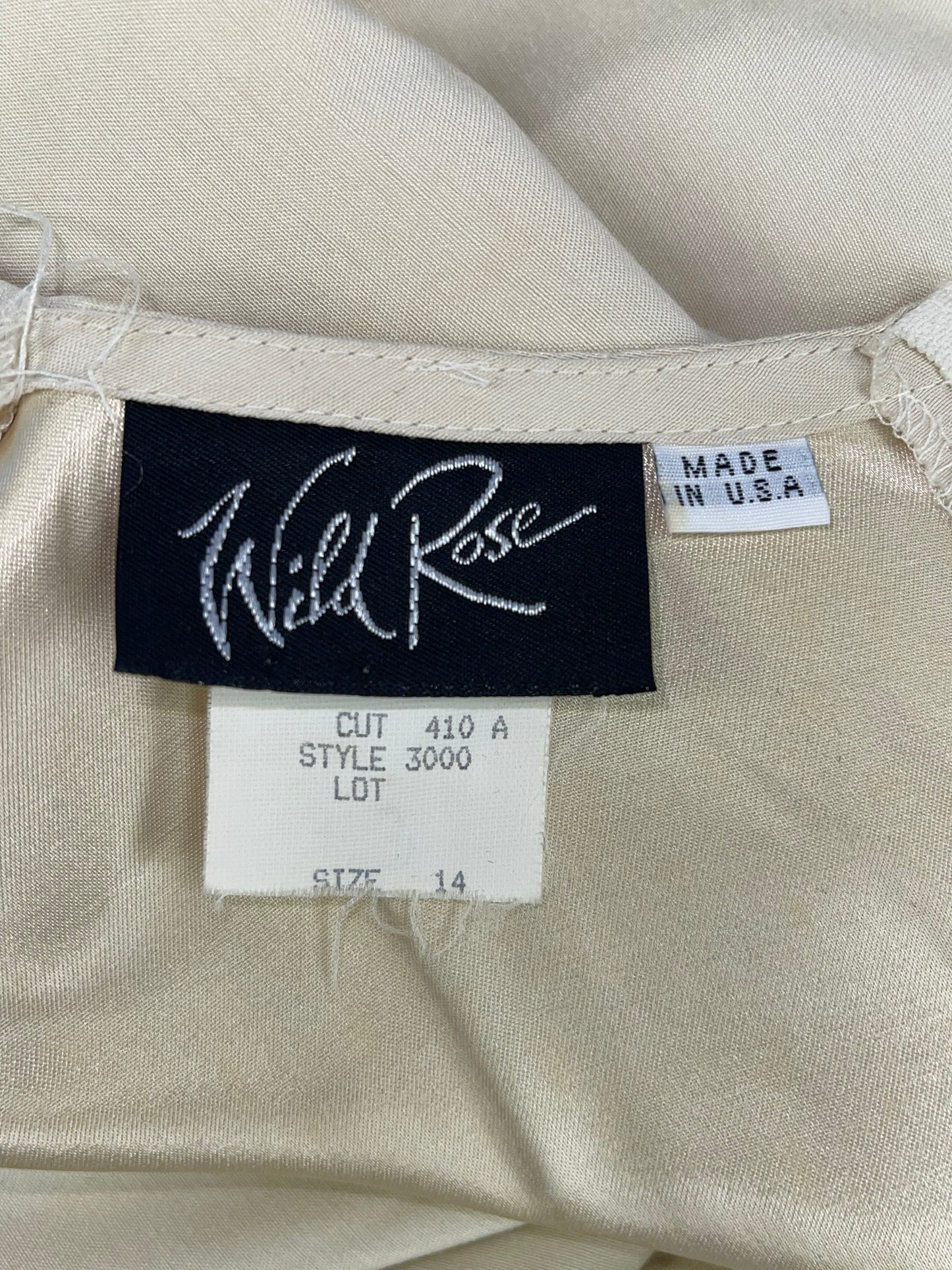 Ivory 80s Full Length Dress