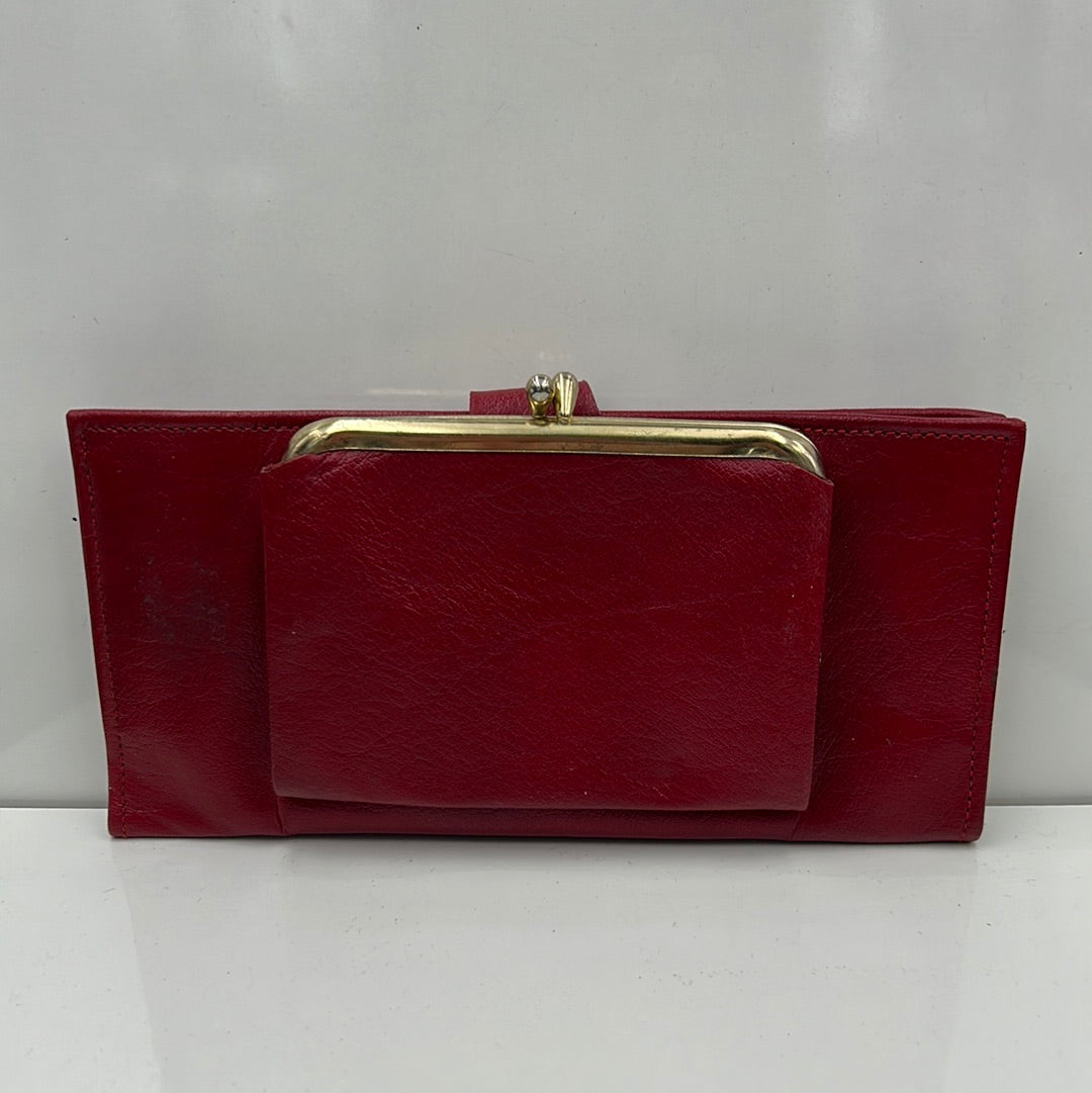 80s Red Leather Wallet
