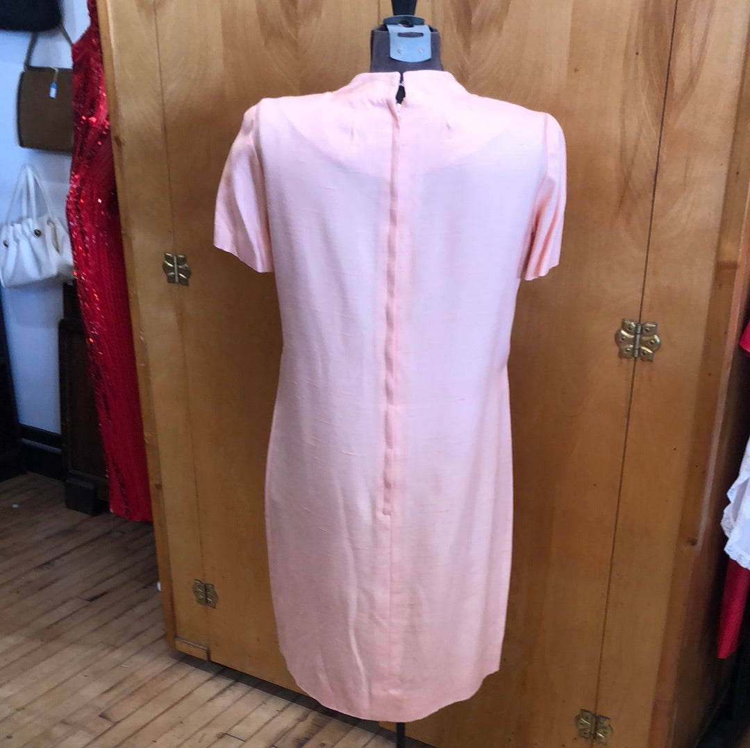Salmon two piece Dress set