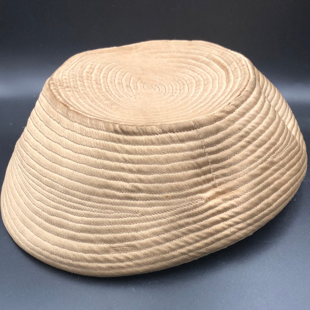 Gold stitched detail hat