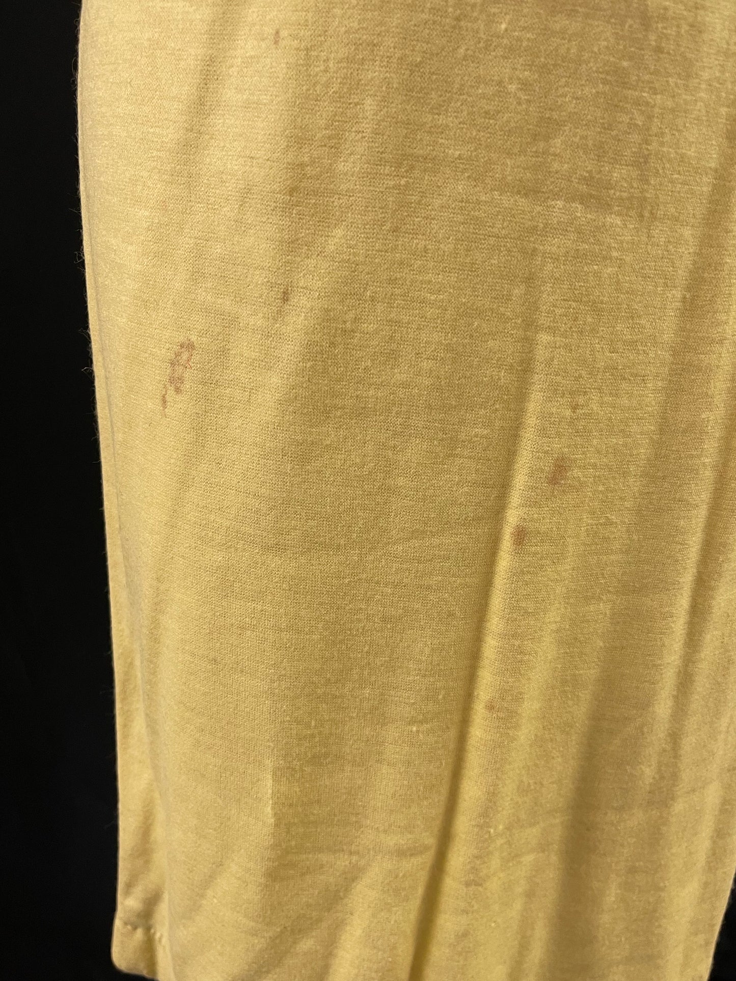 60s drop waist yellow dress