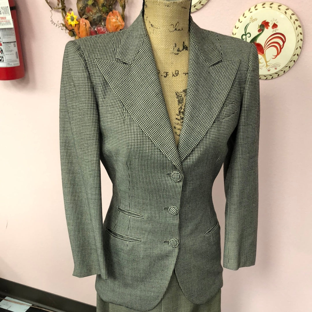 Houndstooth Two Piece Suit