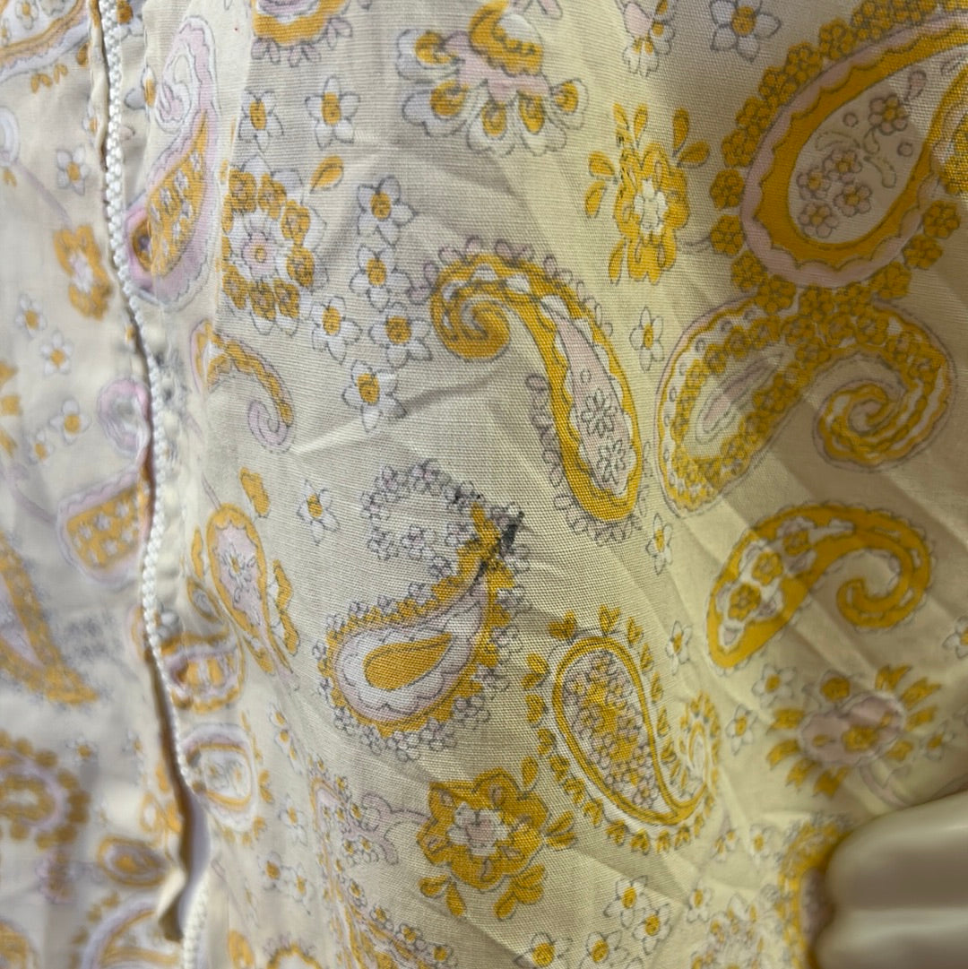 70s Yellow Paisley Tank
