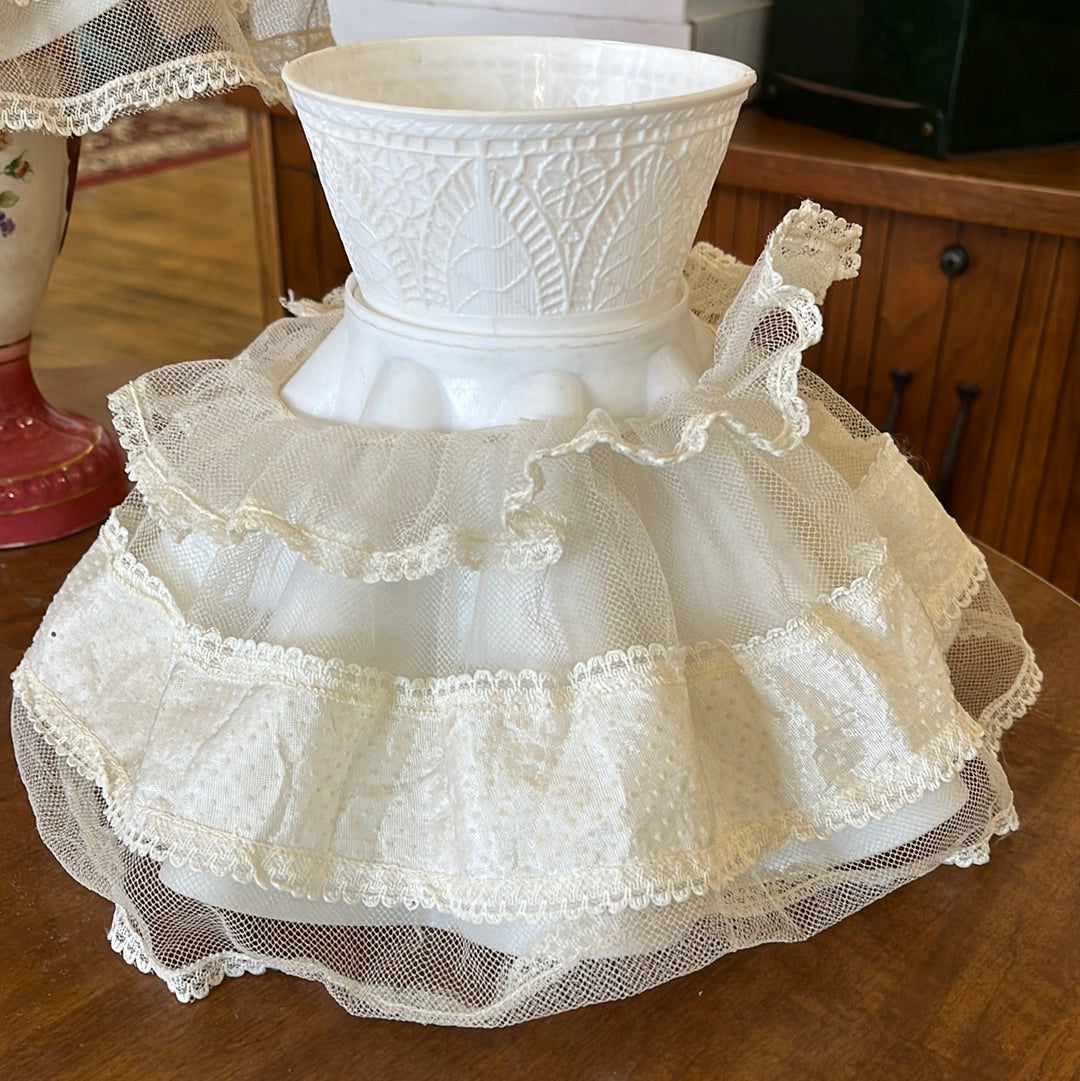 Ceramic Floral Lamp Set