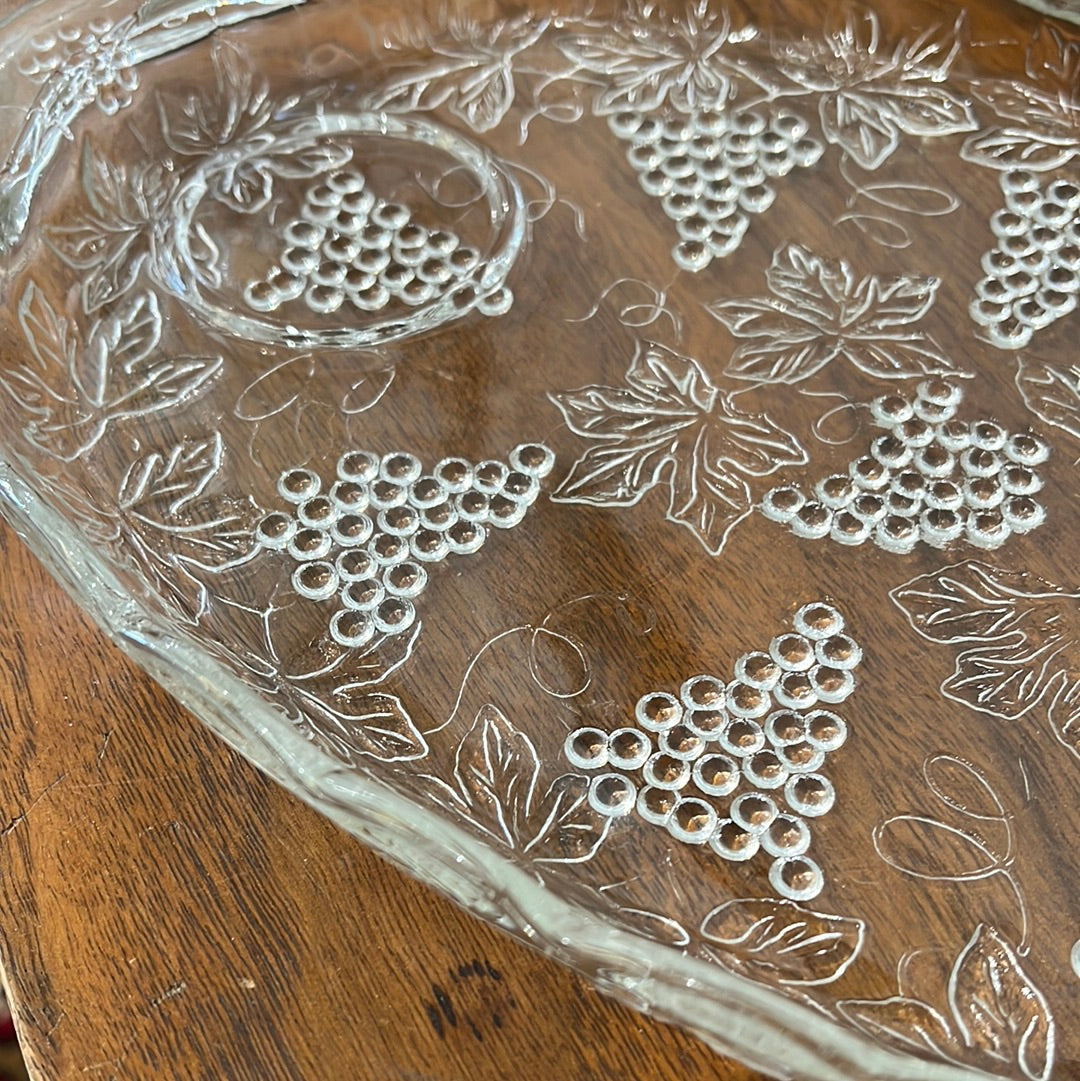 Anchor hocking set of 4 snack plates