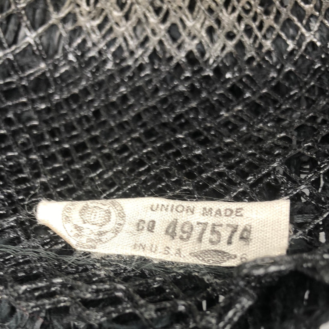 Black velvet hat with Black netting