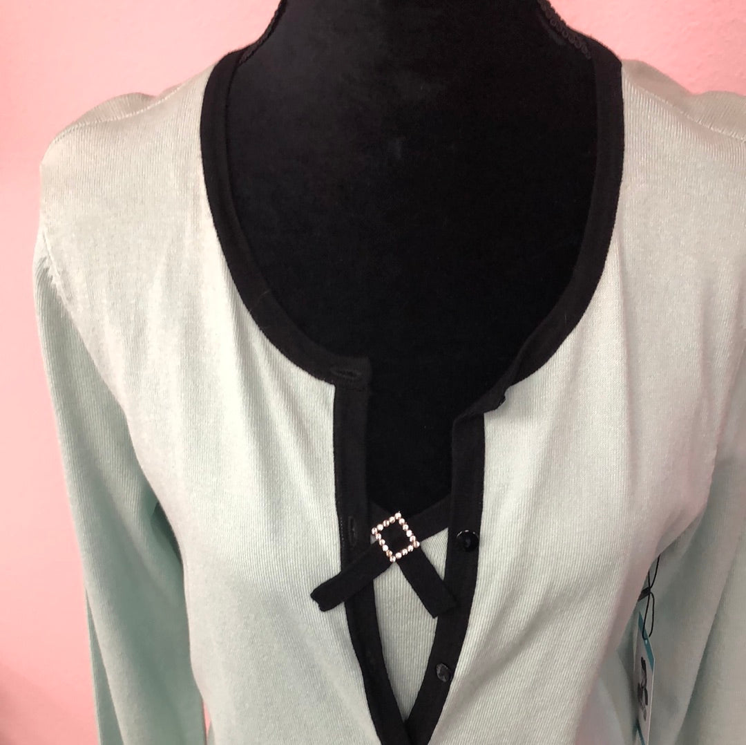 Reproduction Mint Green Cardigan