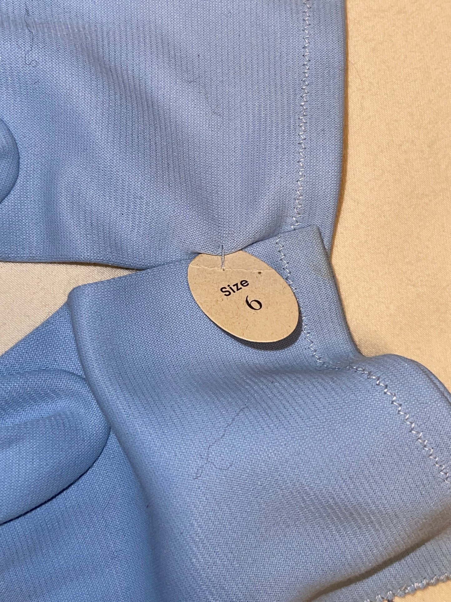 Max Meyer’s Light Blue Nylon Gloves