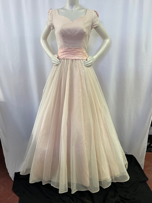 50s Pink Formal Gown