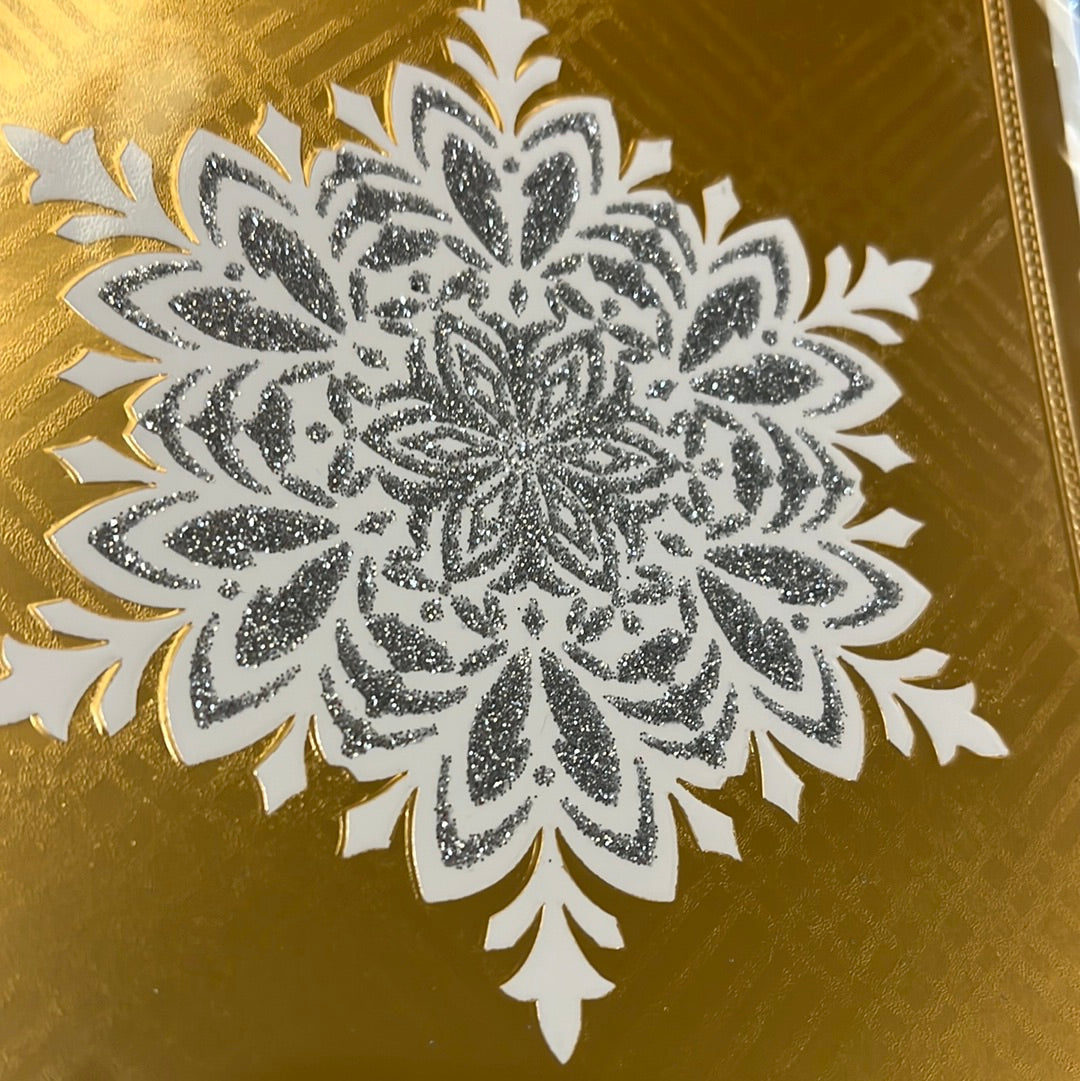 Snowflake holiday card