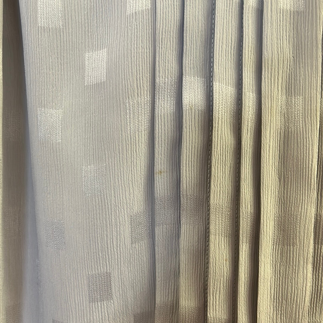 80s Grey Geometric Blouse