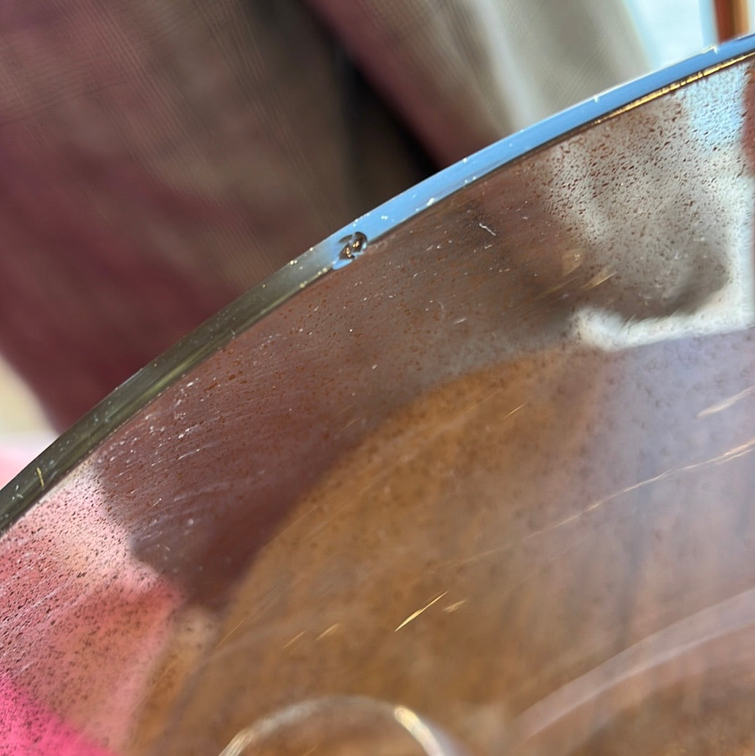 Gold Speckle Glass Punch Bowl and accessories