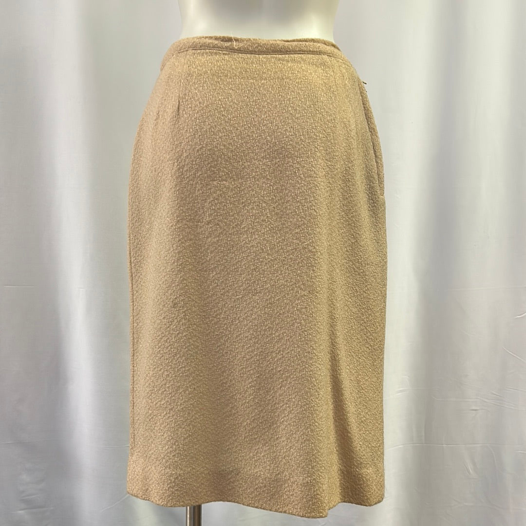 Women’s Tan Straight Skirt