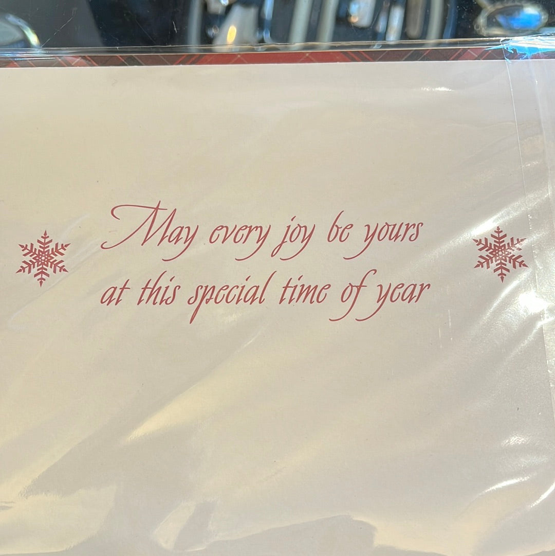 4 pack of puppy holiday cards