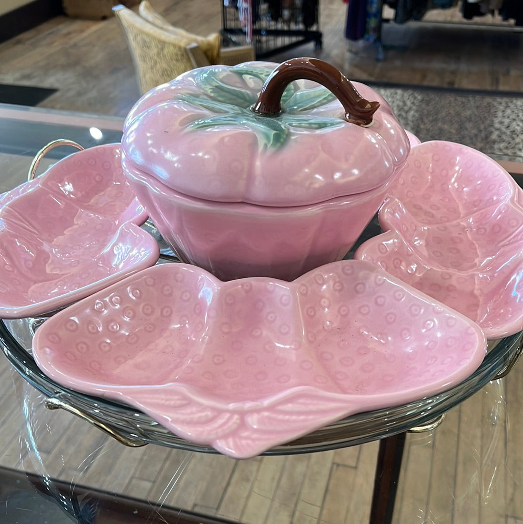 BELMAR Cal. Strawberry online Dish Set