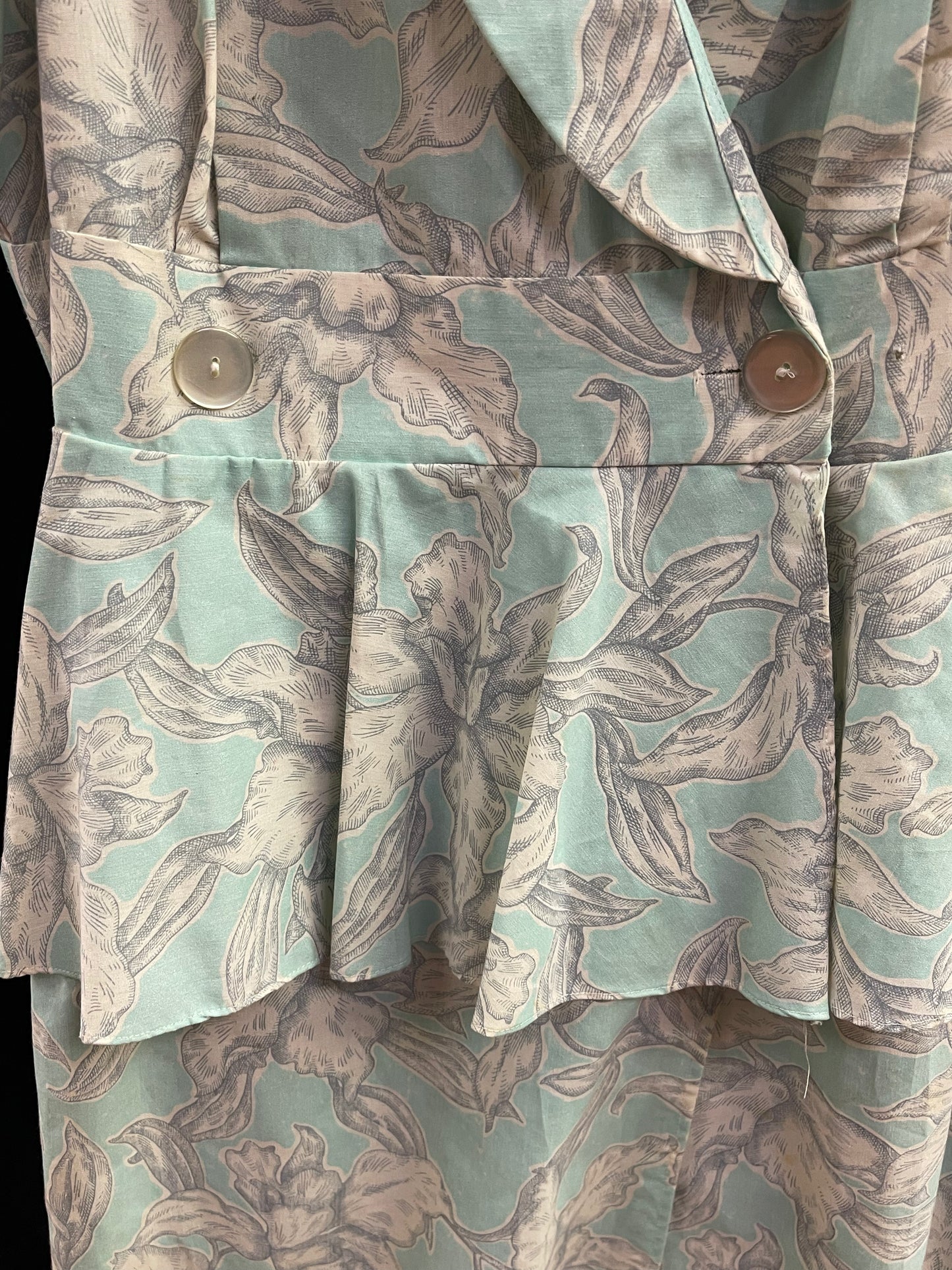 Gorgeous 80s Floral Dress