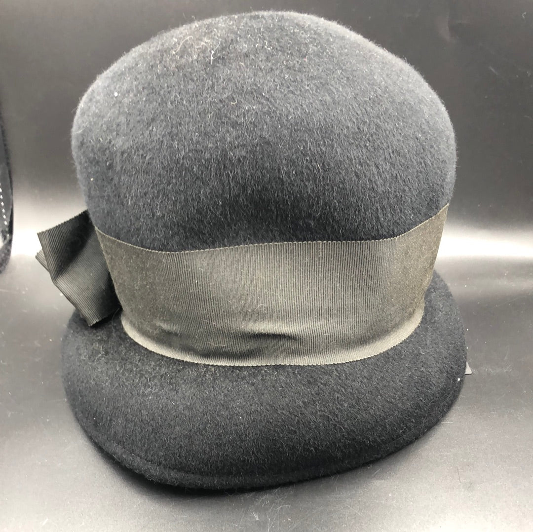 Black Felt hat by Henry Pollak New York – Dupree's Vintage