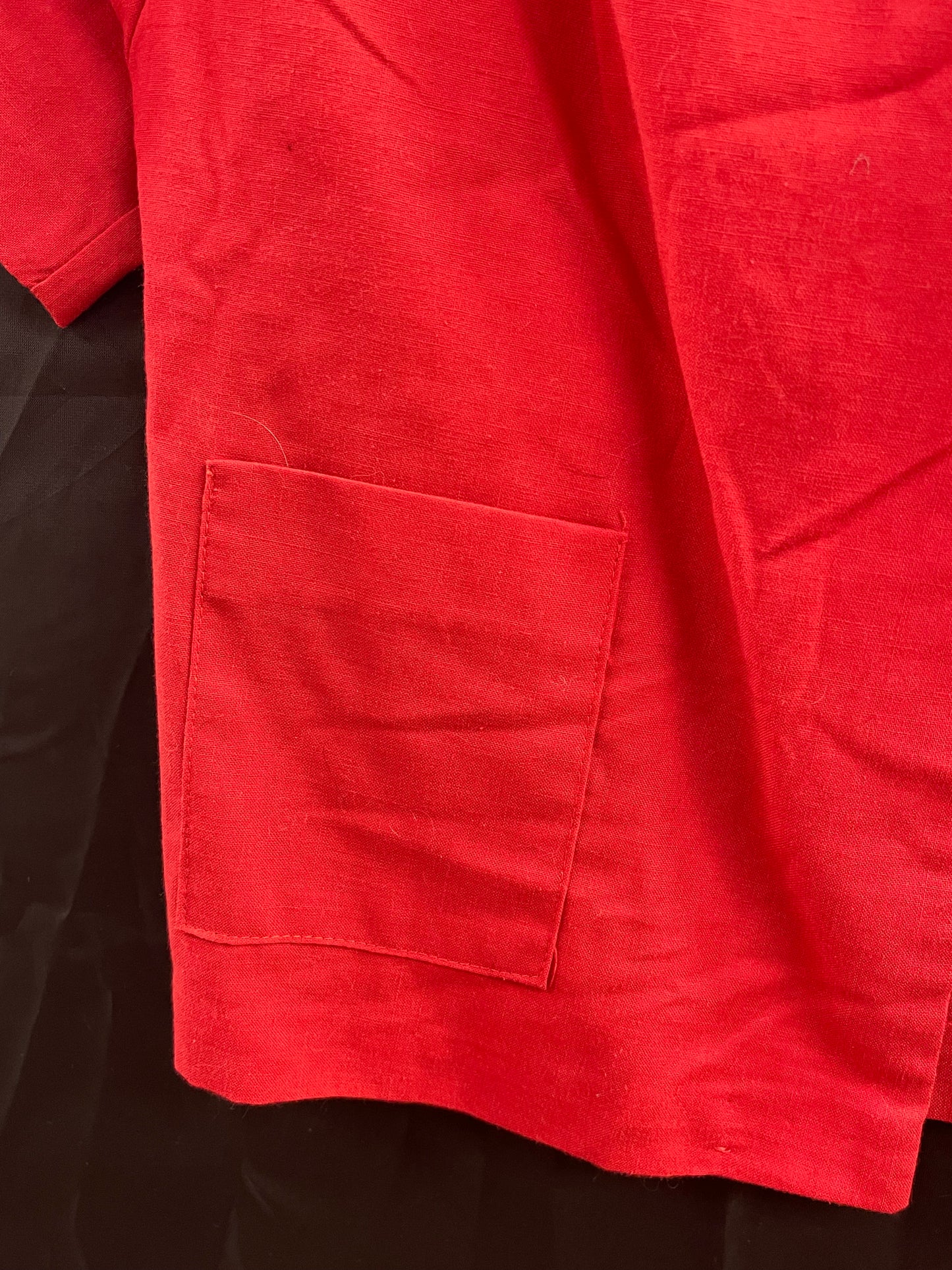 Red Linen Bolero