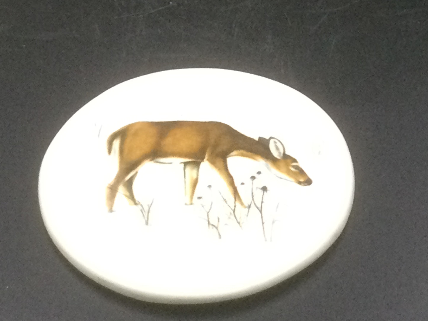 Vintage ceramic deer coasters