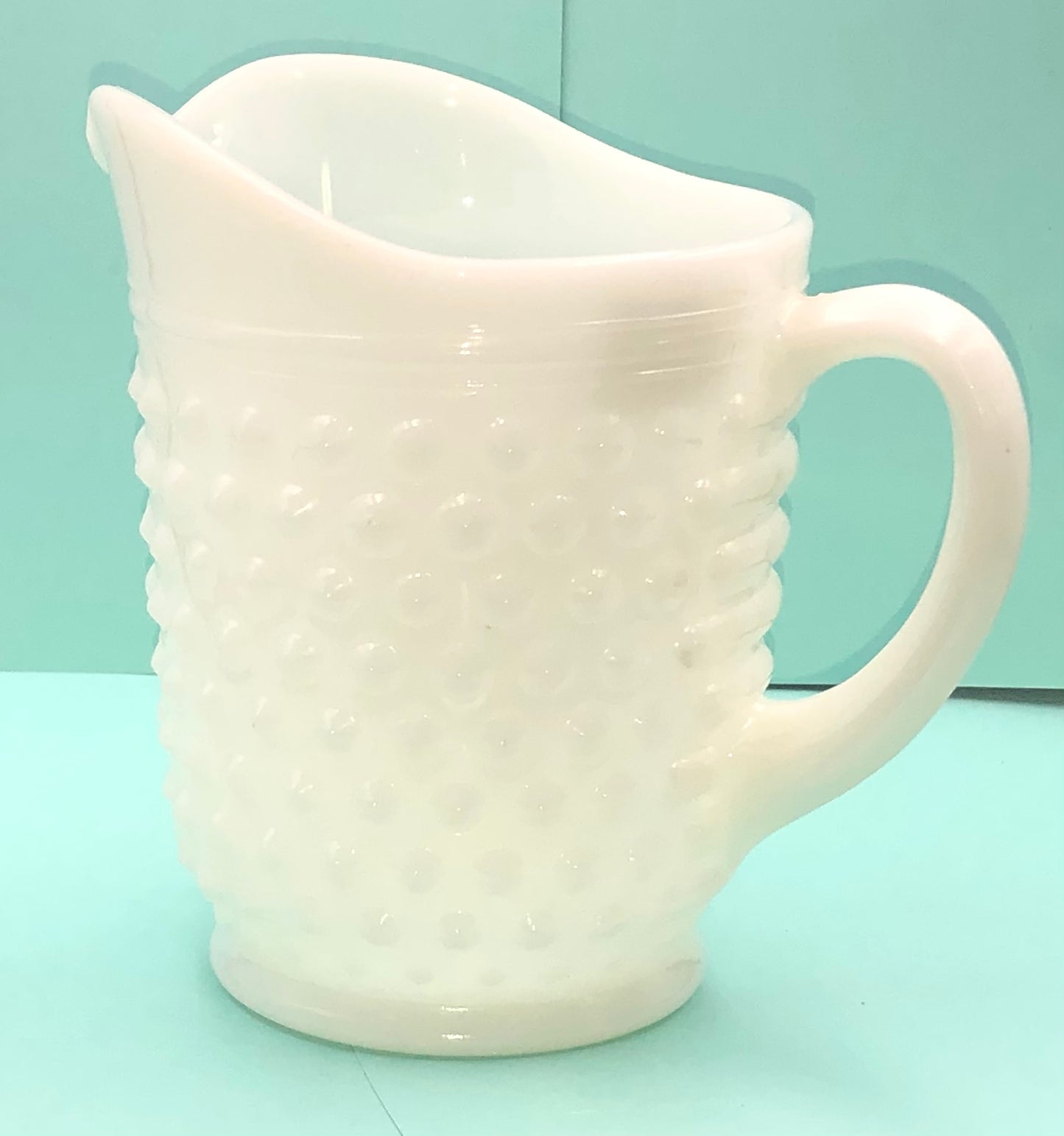 Anchor Hocking Milkglass Pitcher and 4 Cups