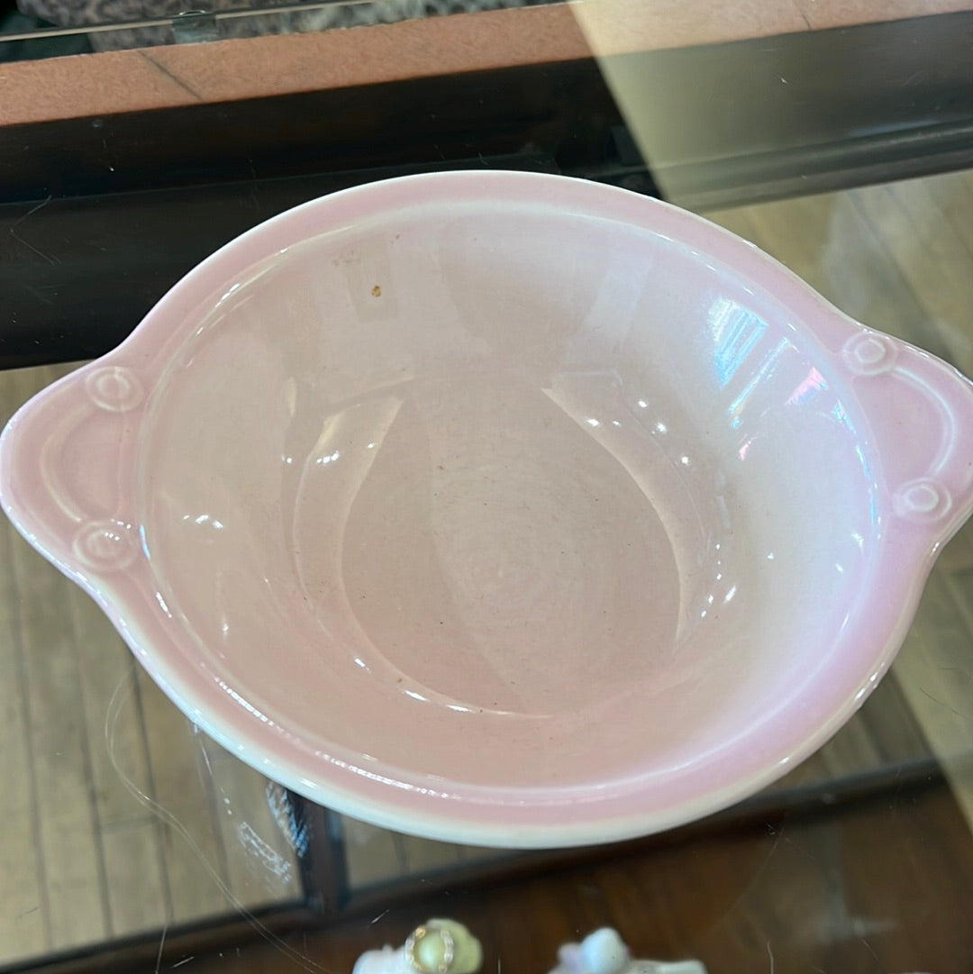 Pink pastel Sugar, Creamer, Bowl and 2 Teacups