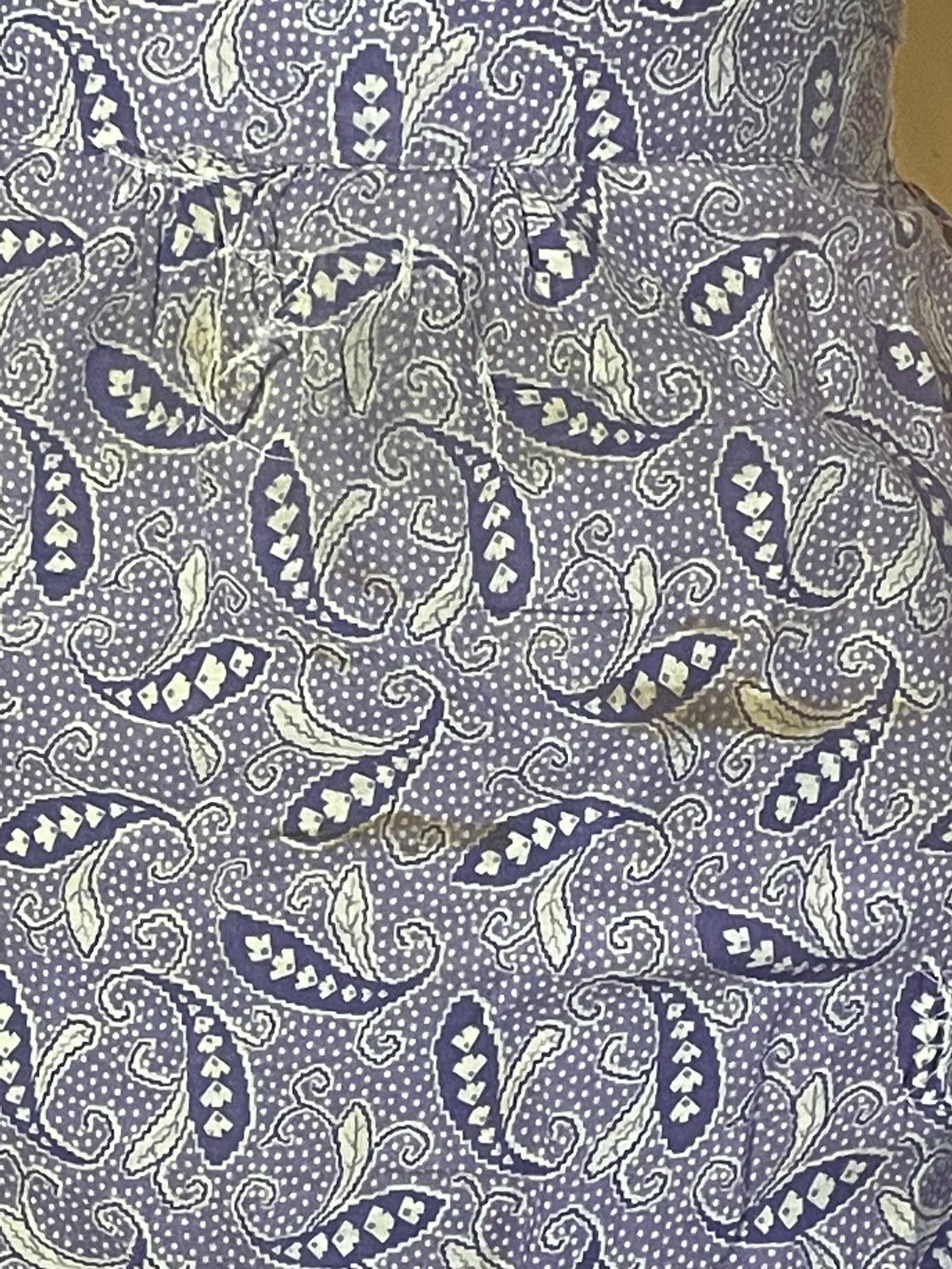Purple Paisley Kitchen Apron