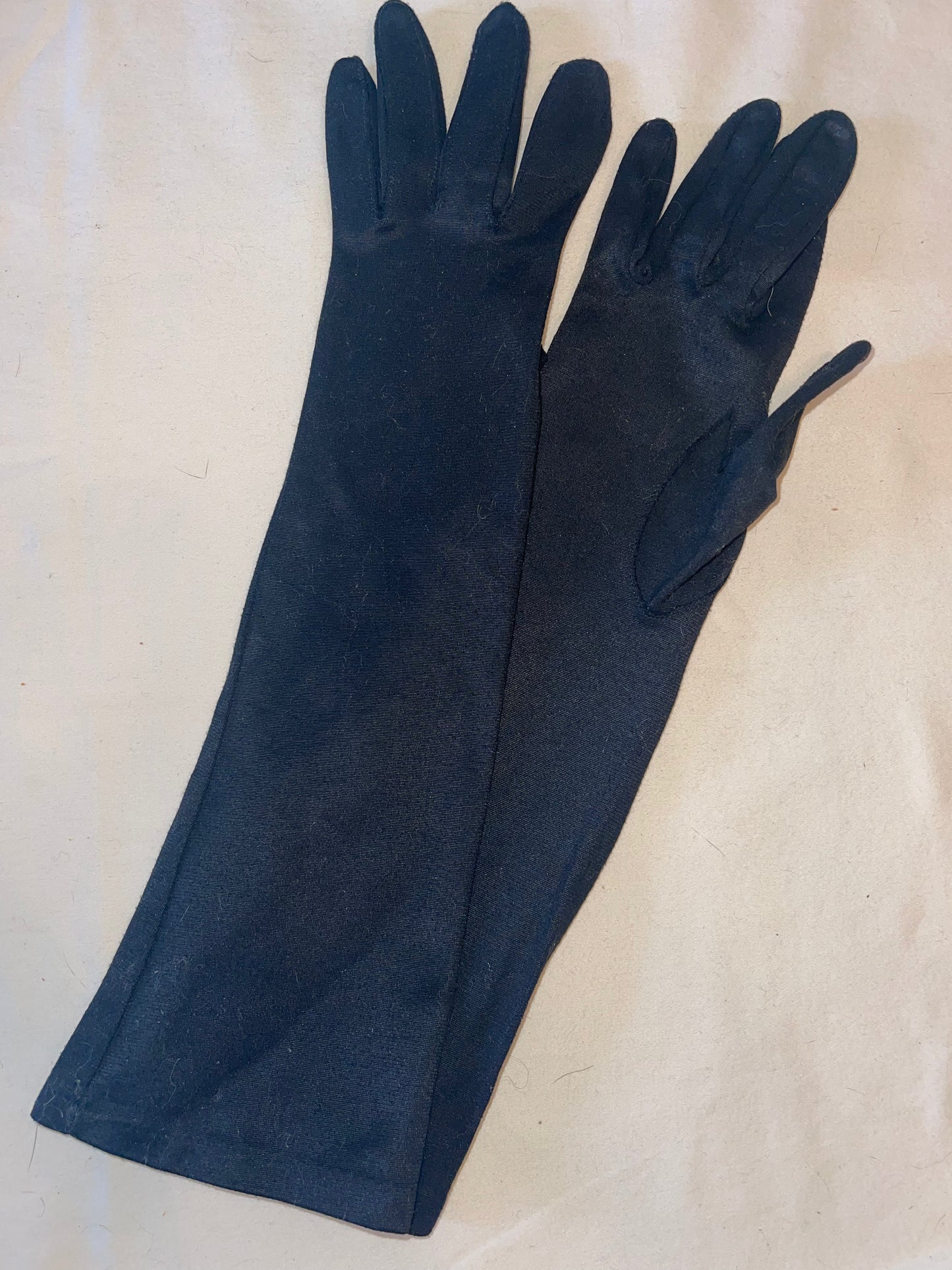 Black Mid Forearm Length Gloves