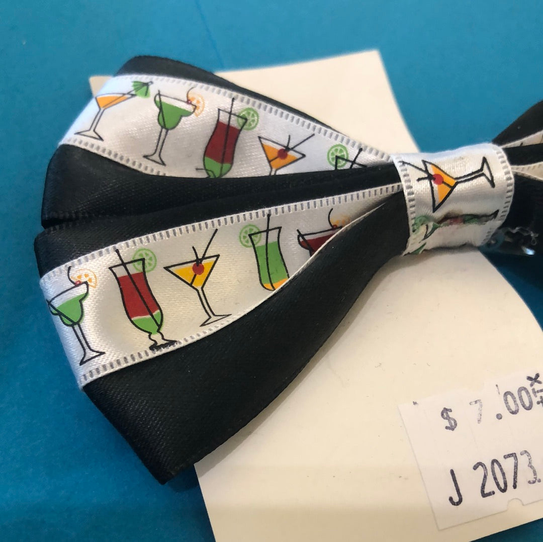 Cocktail hair bow with clip
