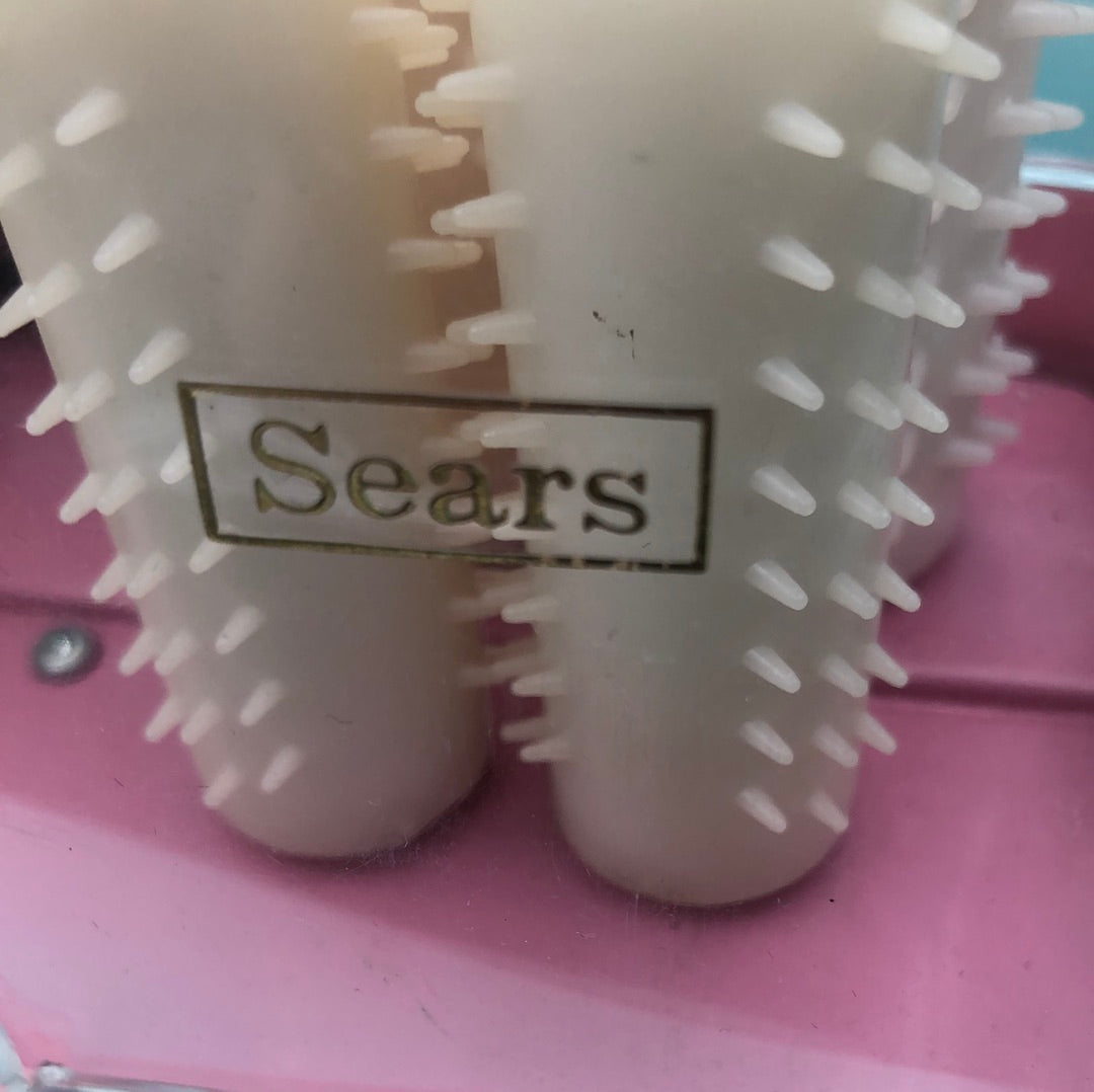 Pink hair roller set