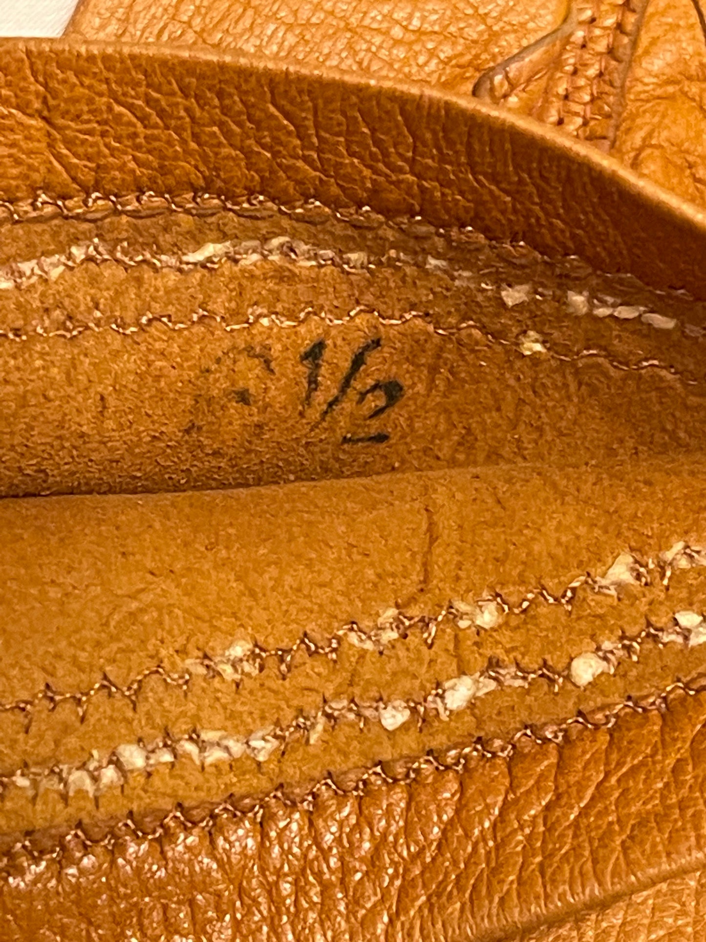 Light Brown Leather Driving Gloves