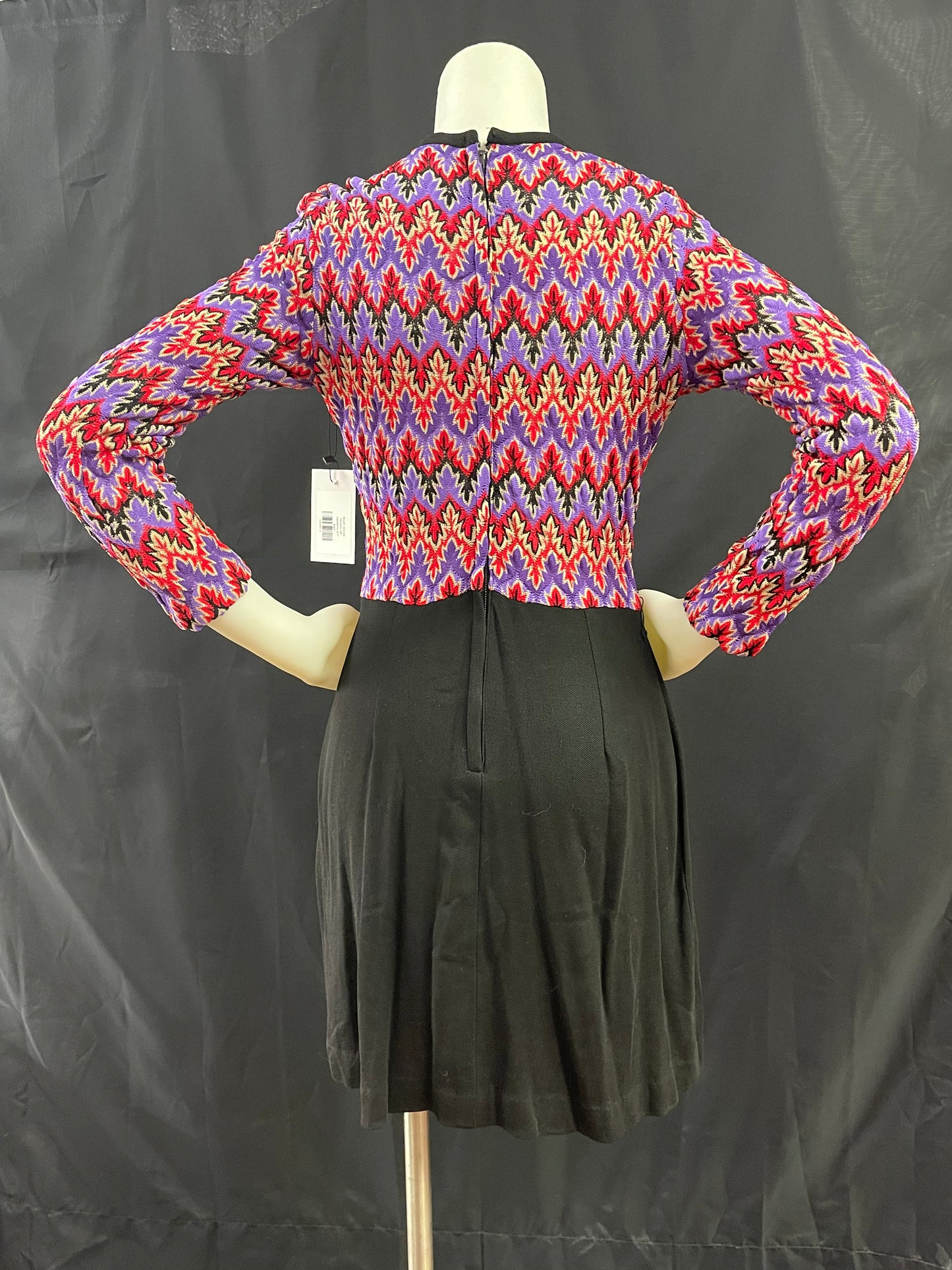 Vibrant knit mini dress