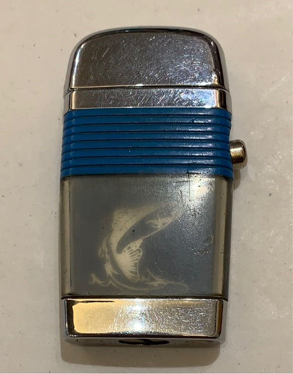 Translucent fish Zippo style lighter