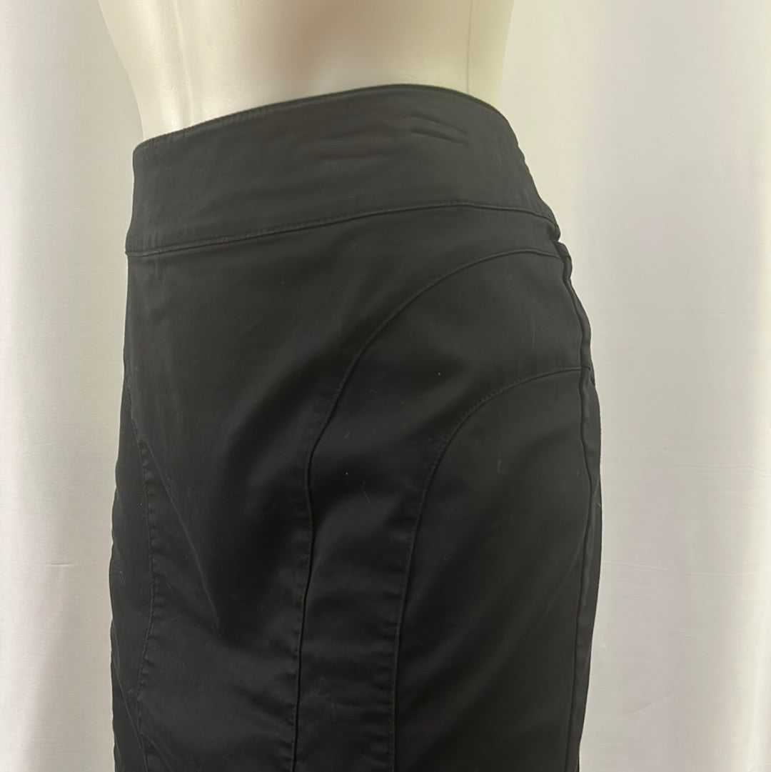 Reproduction Black Knee Length Skirt
