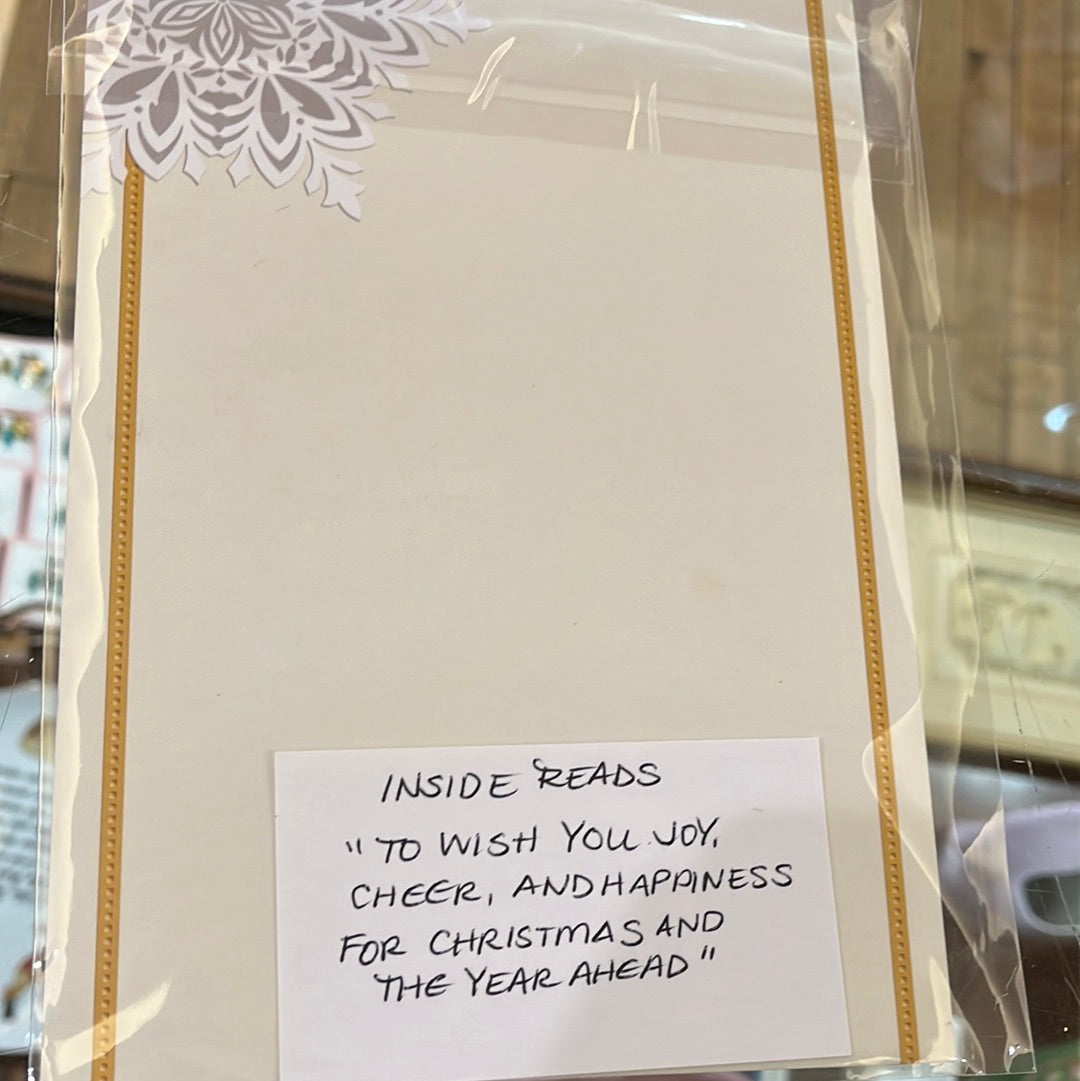 Snowflake holiday card