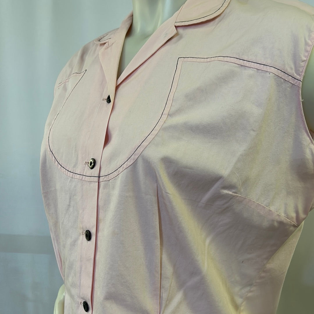 60s Light Pink Tank Shirt