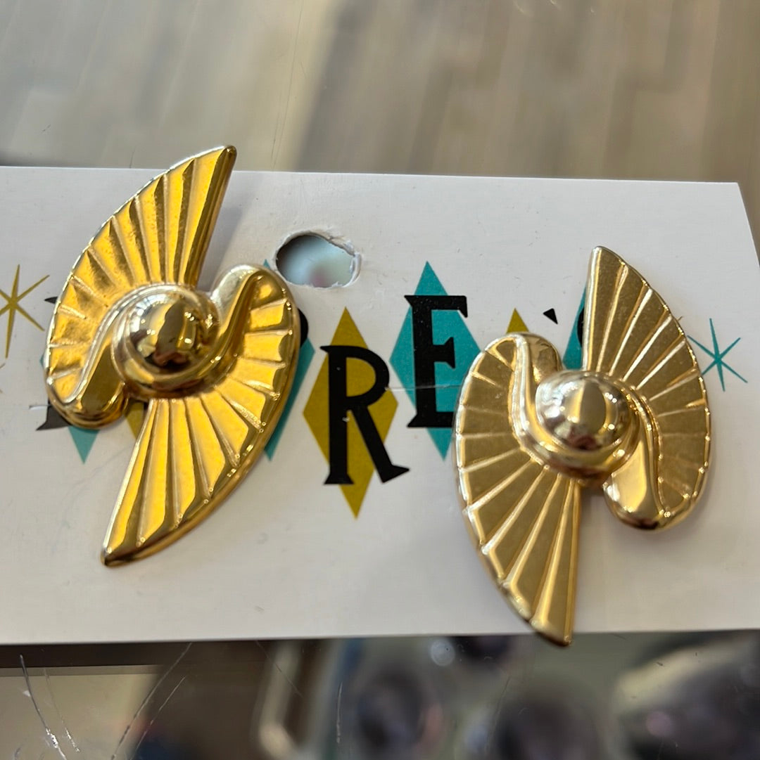 Gold Clip on earrings