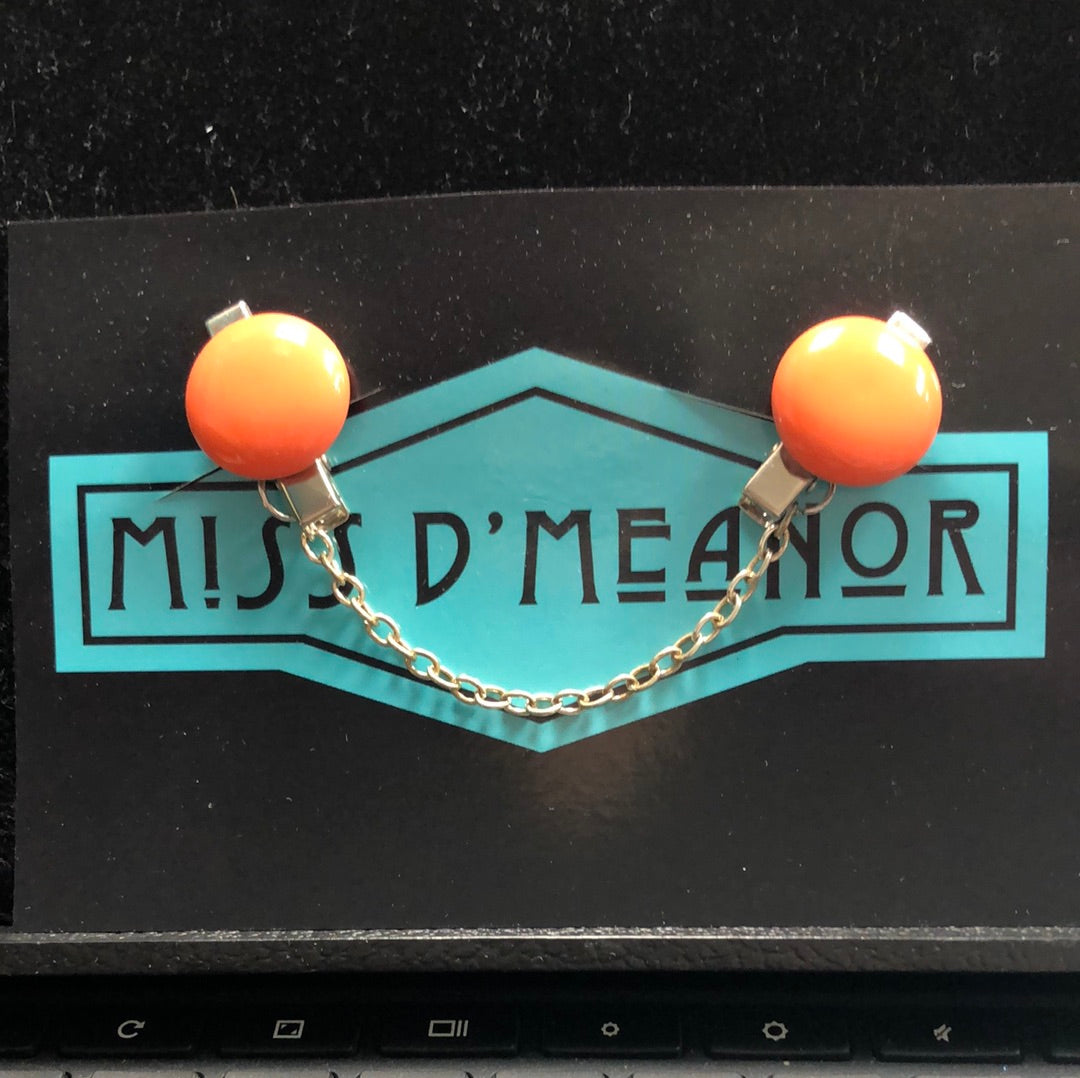 Sweater Clip - Orange Dot