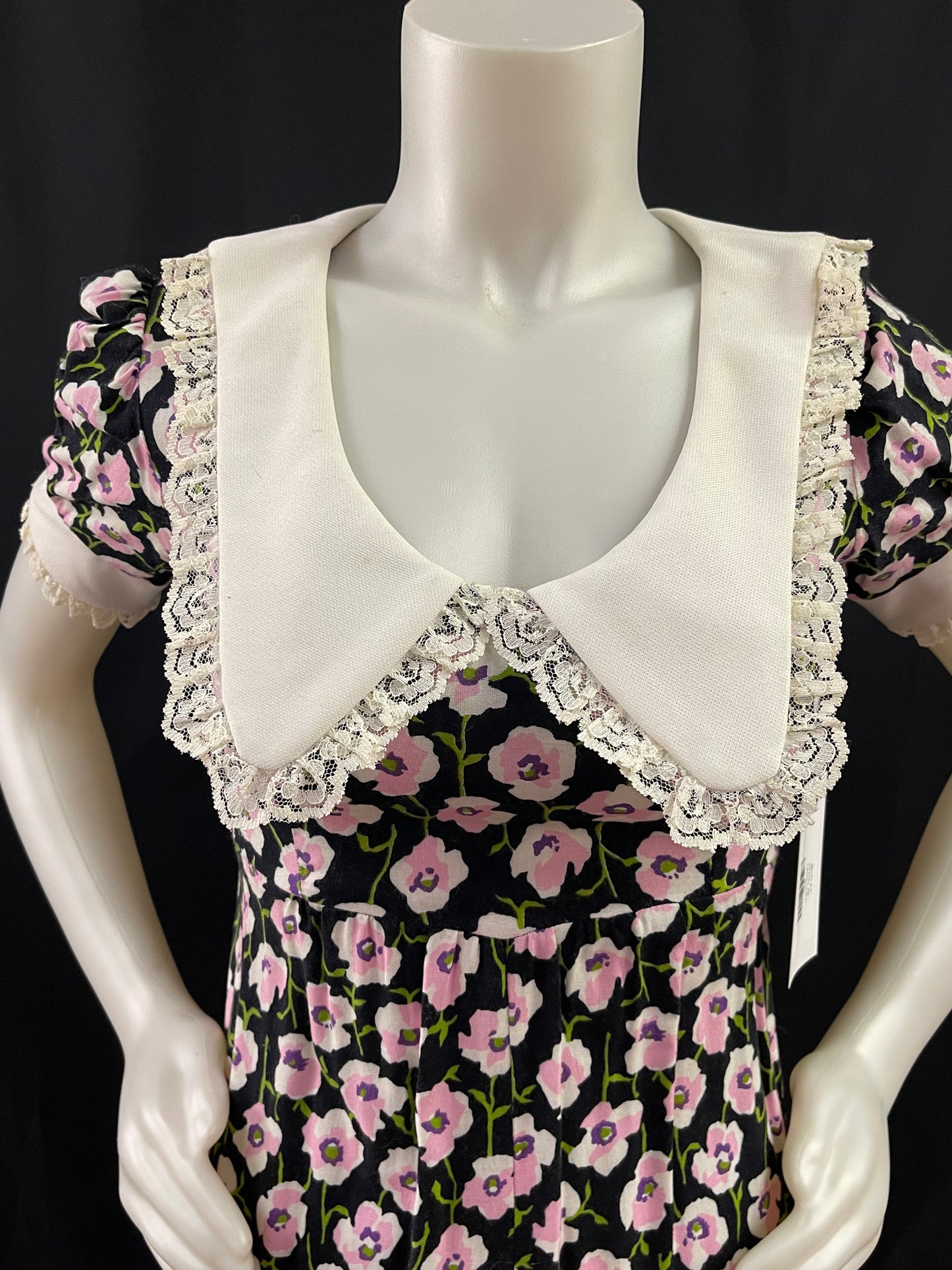 70s Full Length Pansy Gown