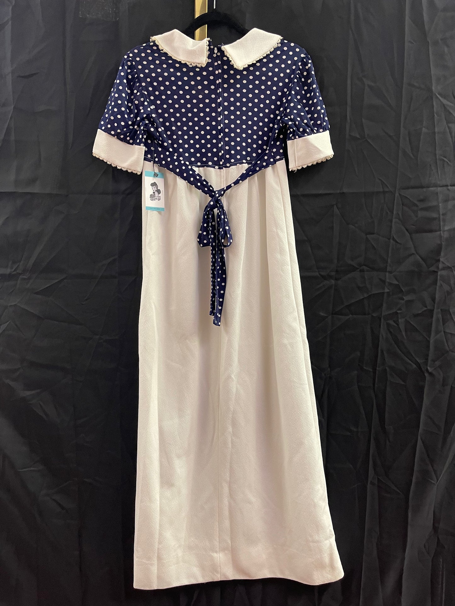 70s Polyester Full Length Dress