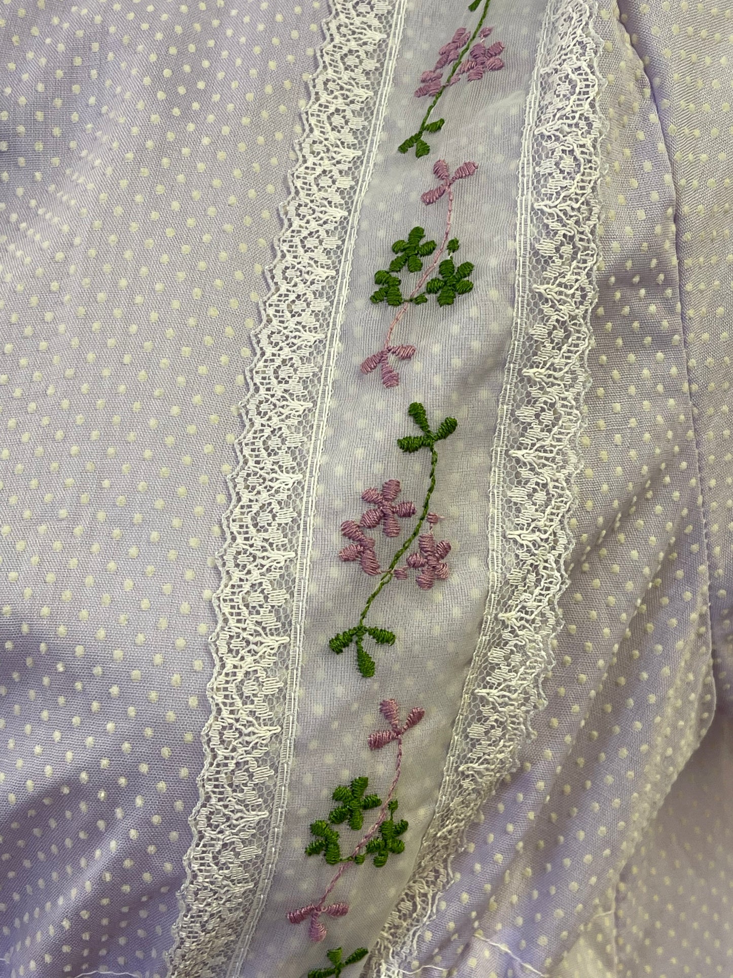 Lavender Swiss Dot Maxi Dress