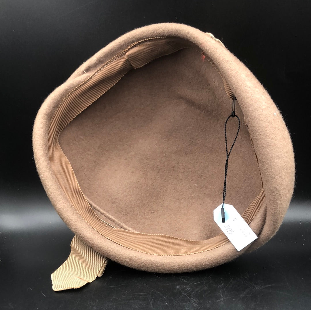 Medium brown wool hat