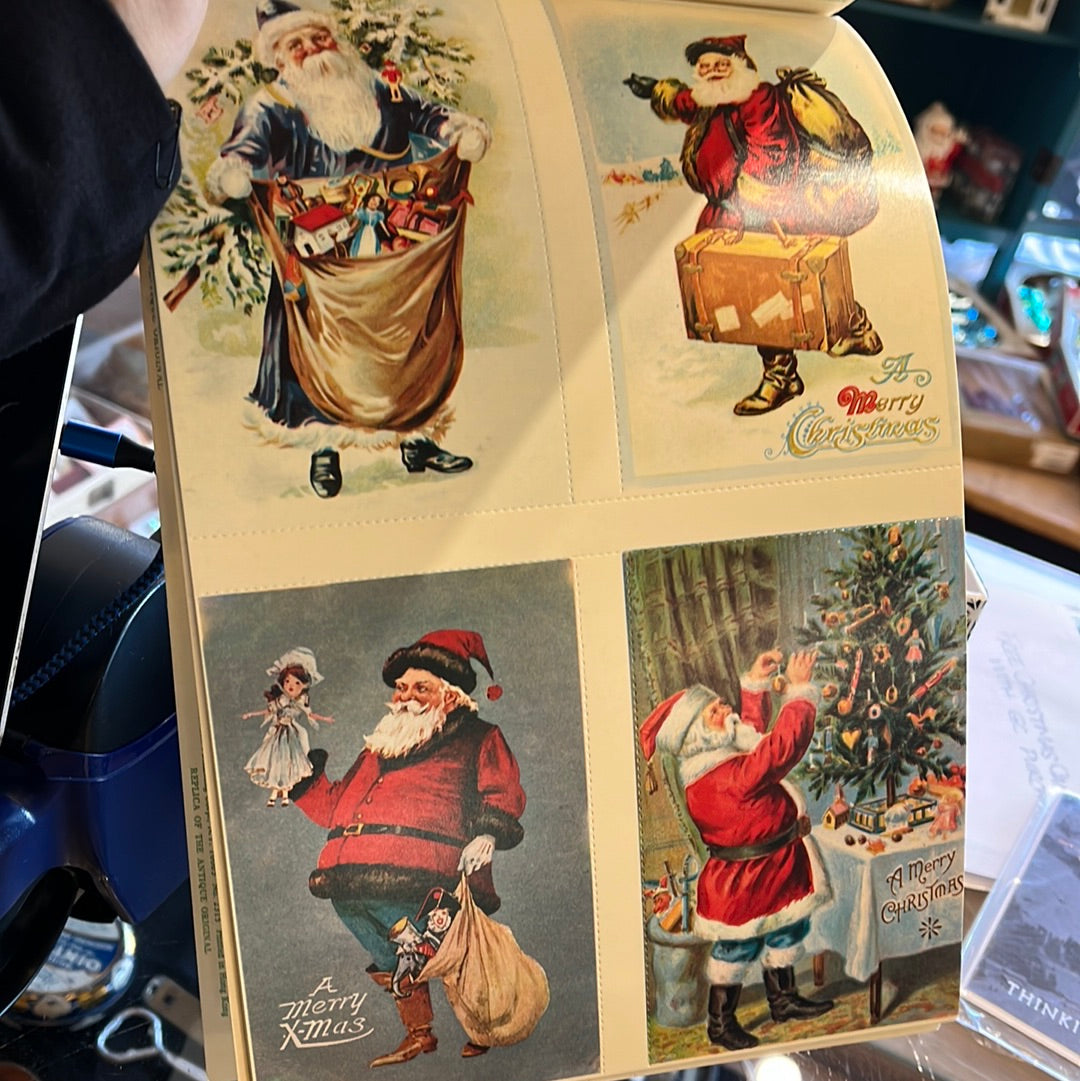 Old fashioned Santa Claus post cards