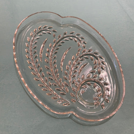 Set of 3 Federal Glass Snack Plates
