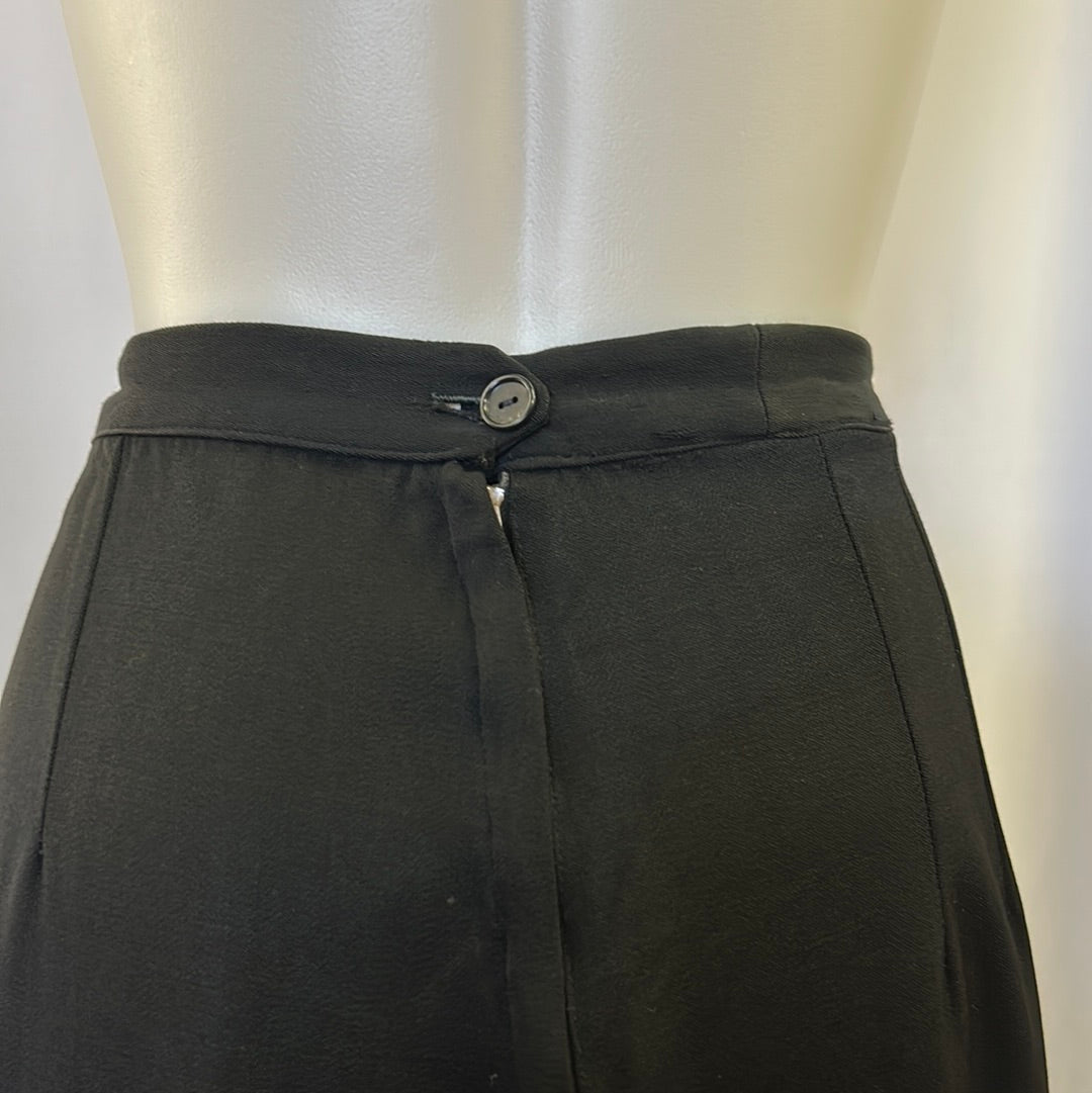 Women’s Plain Black Straight Skirt