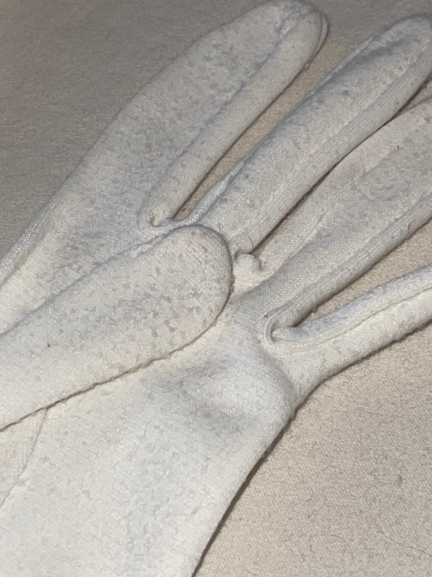 White Wrist Length Gloves